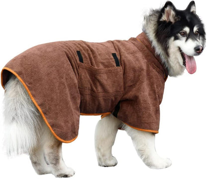 COZY PET BATHROBE WRAP