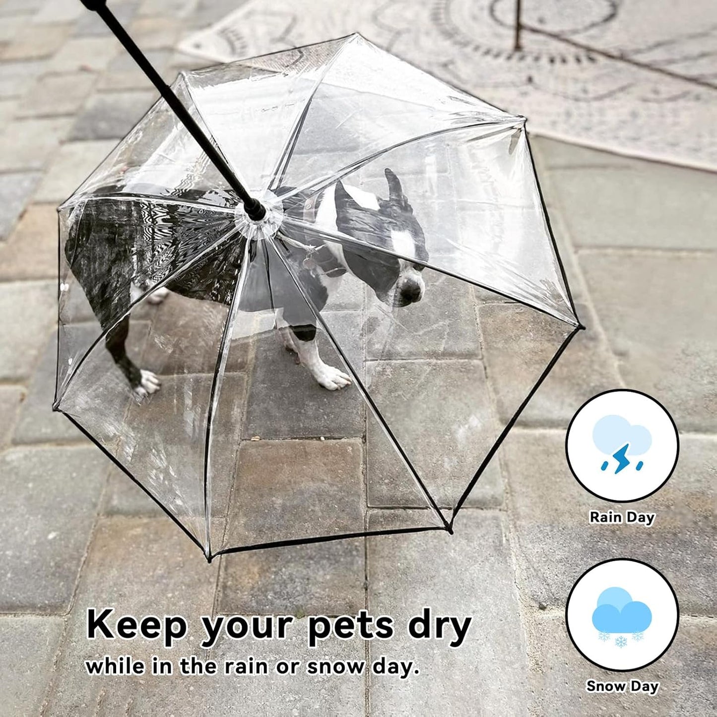 RAINPROOF DOG STROLL UMBRELLA