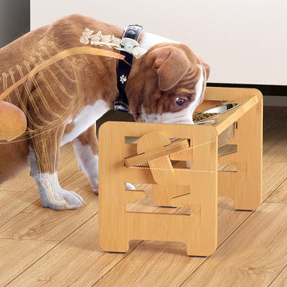 ERGONOMIC ELEVATED DOG FEEDER