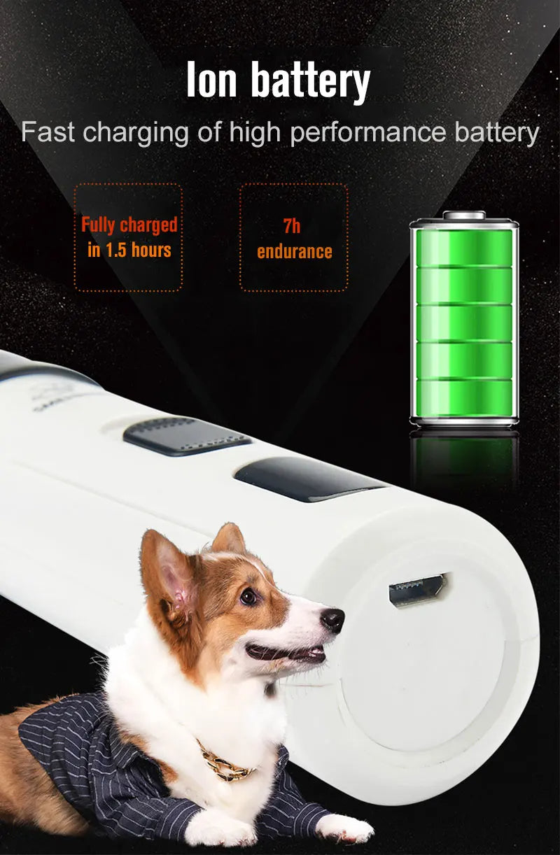 RECHARGEABLE ELECTRIC DOG NAIL GRINDER