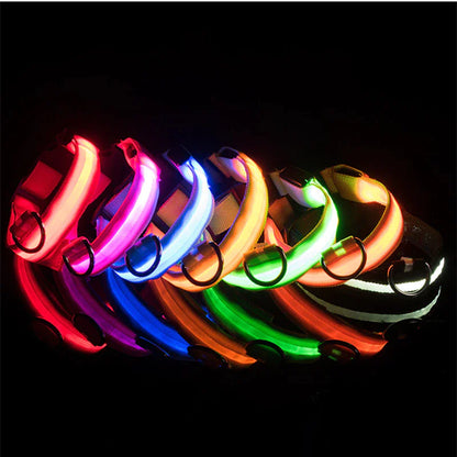 LED ADJUSTABLE DOG COLLAR