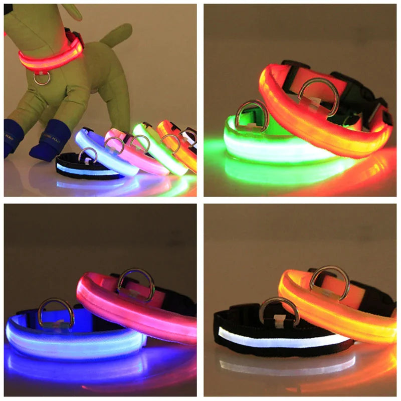 LED ADJUSTABLE DOG COLLAR